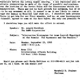 Announcements, 1985-09-05. ...