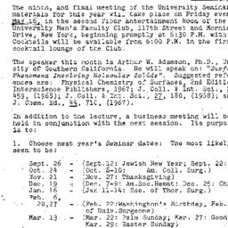 Announcements, 1969-05-12. ...