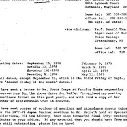 Announcements, 1979-05-16. ...