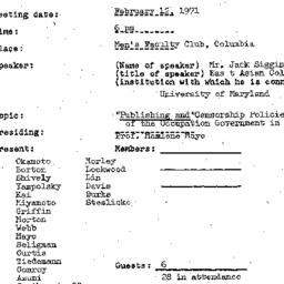 Minutes, 1971-02-12. Modern...