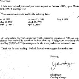 Correspondence, 1998-07-01....