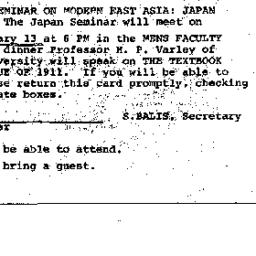 Announcements, 1970-02-13. ...
