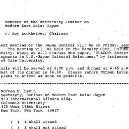 Announcements, 1975-01-06. ...