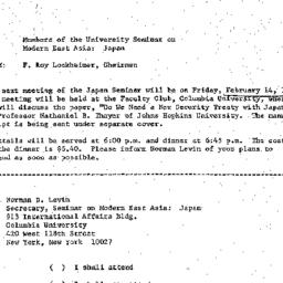 Announcements, 1975-02-01. ...