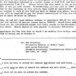 Announcements, 1982-10-08. ...