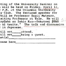 Announcements, 1968-04-12. ...