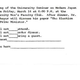Announcements, 1969-03-14. ...