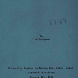 Speaker's paper, 1968-0...