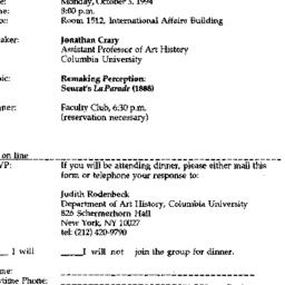 Announcements, 1994-10-03. ...