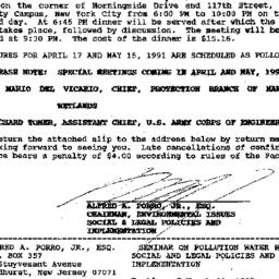 Announcements, 1991-03-20. ...