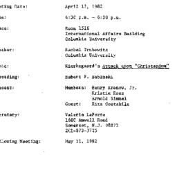 Minutes, 1982-04-13. The Pe...