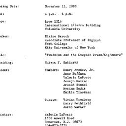 Minutes, 1980-11-11. The Pe...