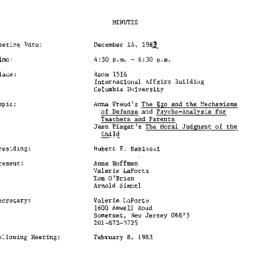 Minutes, 1982-12-14. The Pe...