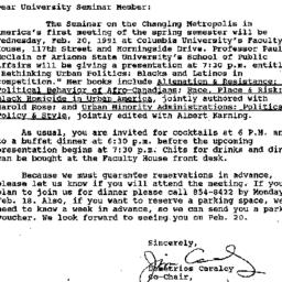 Announcements, 1991-01-25. ...