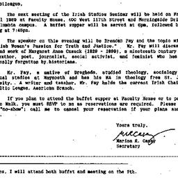 Announcements, 1989-03-12. ...