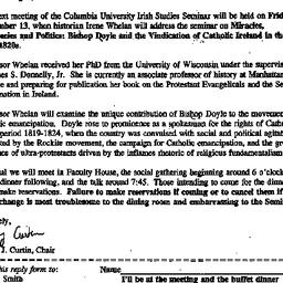 Announcements, 1997-08-28. ...