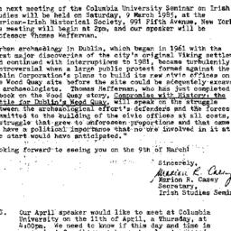 Announcements, 1985-02-17. ...