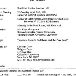 Announcements, 1996-04-24. ...