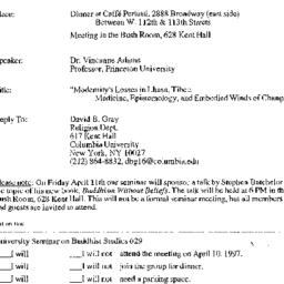 Announcements, 1997-04-10. ...