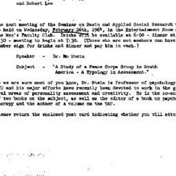 Announcements, 1964-02-17. ...