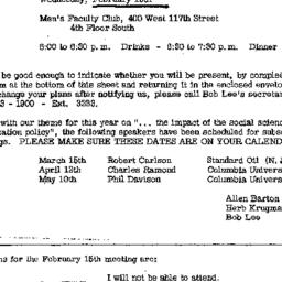 Announcements, 1967-02-15. ...