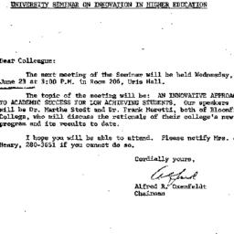 Announcements, 1976-06-11. ...