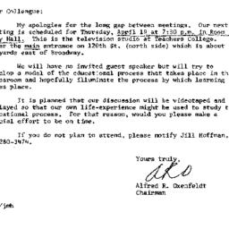 Announcements, 1973-04-19. ...