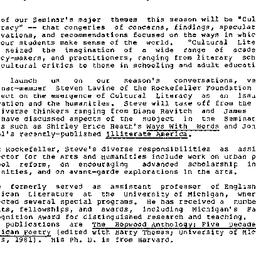 Announcements, 1985-10-08. ...