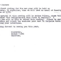 Announcements, 1978-09-07. ...