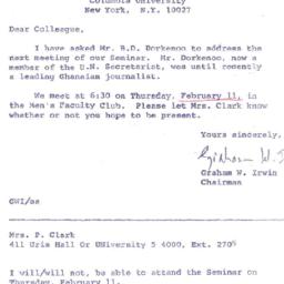 Announcements, 1965-02-11. ...