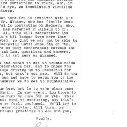 Correspondence, 1970-05-25....