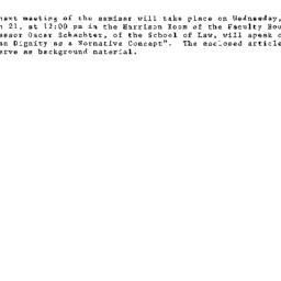 Announcements, 1984-03-21. ...