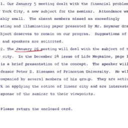 Announcements, 1966-01-12. ...