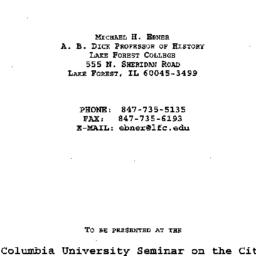 Speaker's paper, 1998-0...