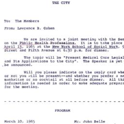 Announcements, 1965-04-13. ...
