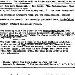 Announcements, 1978-06-05. ...