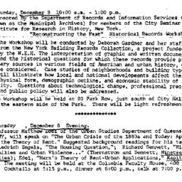 Announcements, 1977-12-03. ...