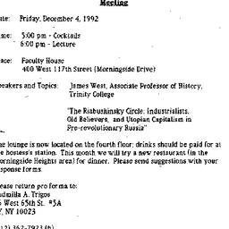 Announcements, 1992-11-24. ...