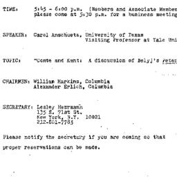 Announcements, 1974-10-08. ...