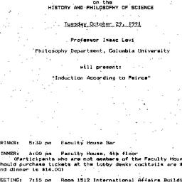 Announcements, 1991-10-29. ...