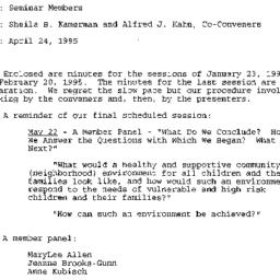 Announcements, 1995-04-24. ...