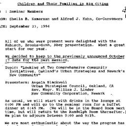 Announcements, 1994-10-17. ...