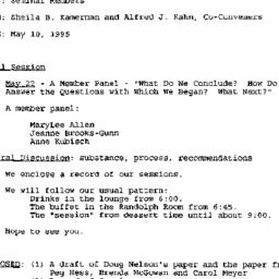 Announcements, 1995-05-22. ...