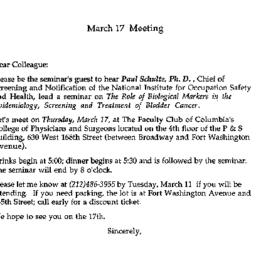 Announcements, 1992-03-17. ...