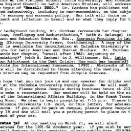 Announcements, 1991-01-24. ...