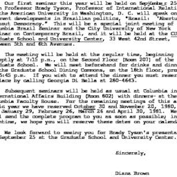 Announcements, 1980-09-25. ...