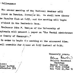 Announcements, 1963-11-12. ...