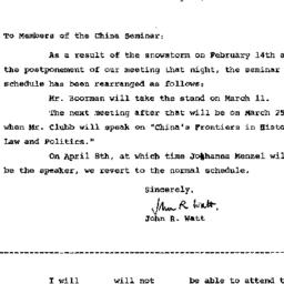 Announcements, 1964-02-27. ...