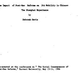 Speaker's paper, 1988-1...