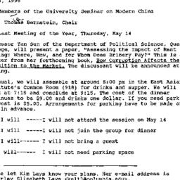 Announcements, 1998-05-04. ...
